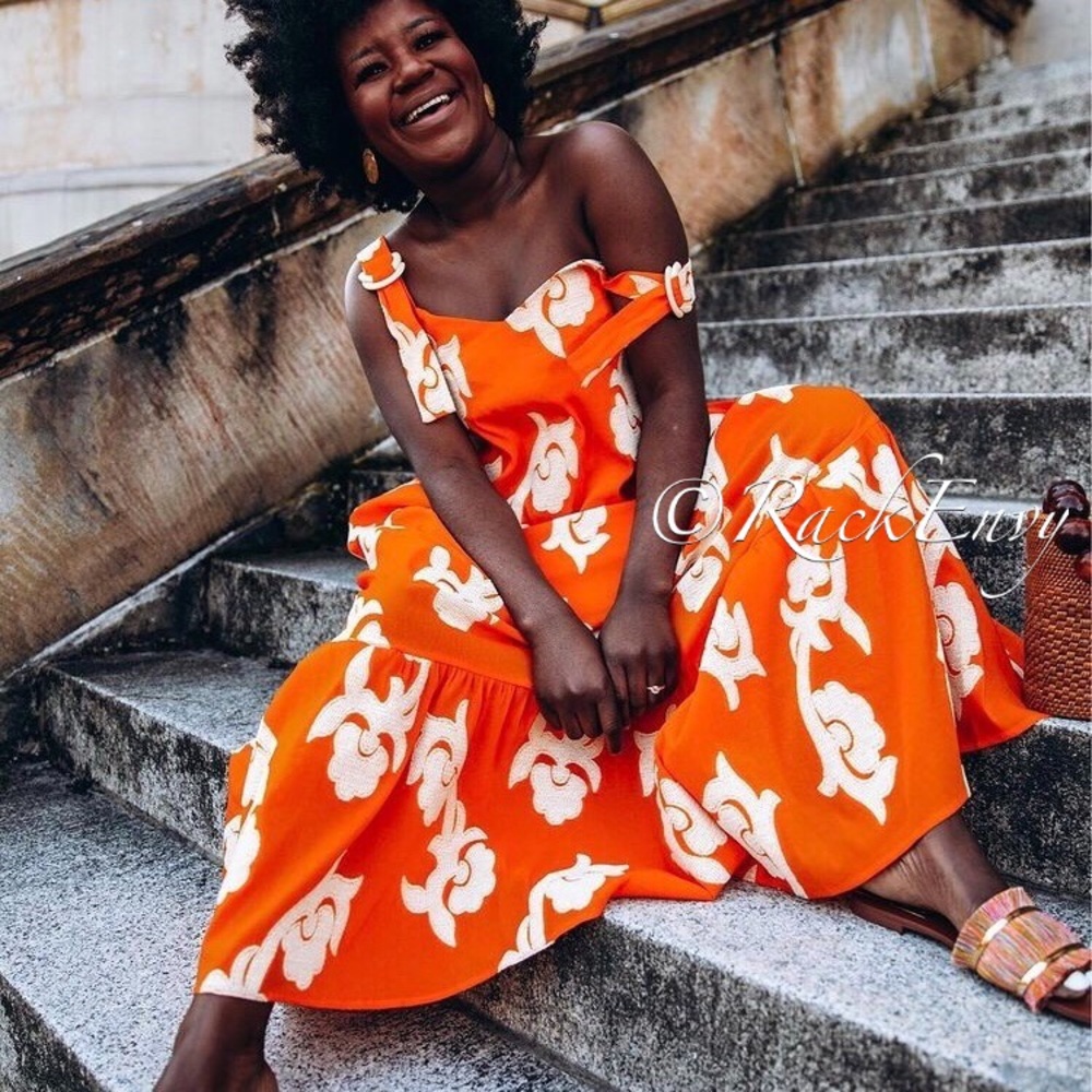 NWT ANTHROPOLOGIE FLOUNCED MAXI DRESS